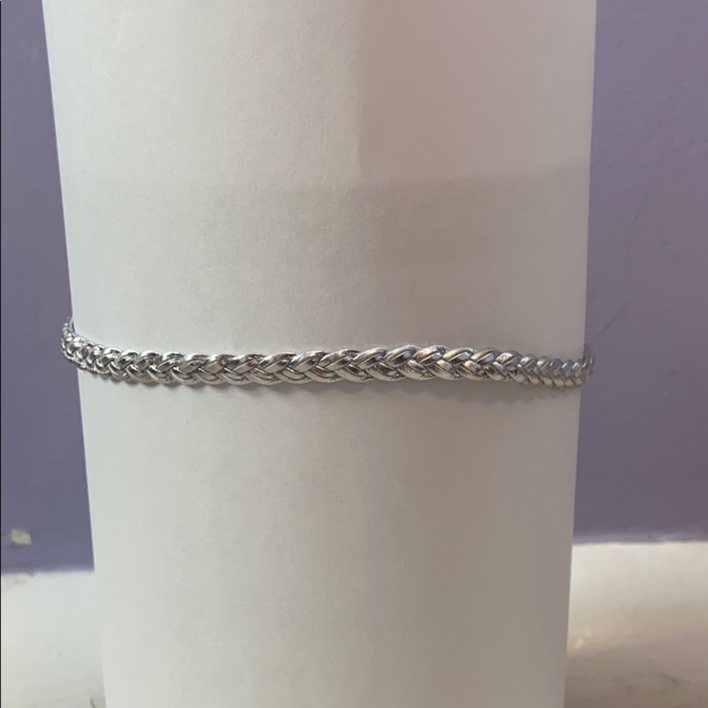 Silver braised choker